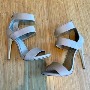 Steve Madden, high heel stilettos, nude, size 9